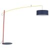 Wielokolorowa lampa stojąca podłogowa na wysięgniku łukowa POISE multicolour B Nowodvorski lighting 11430 salonowa do sypialni 